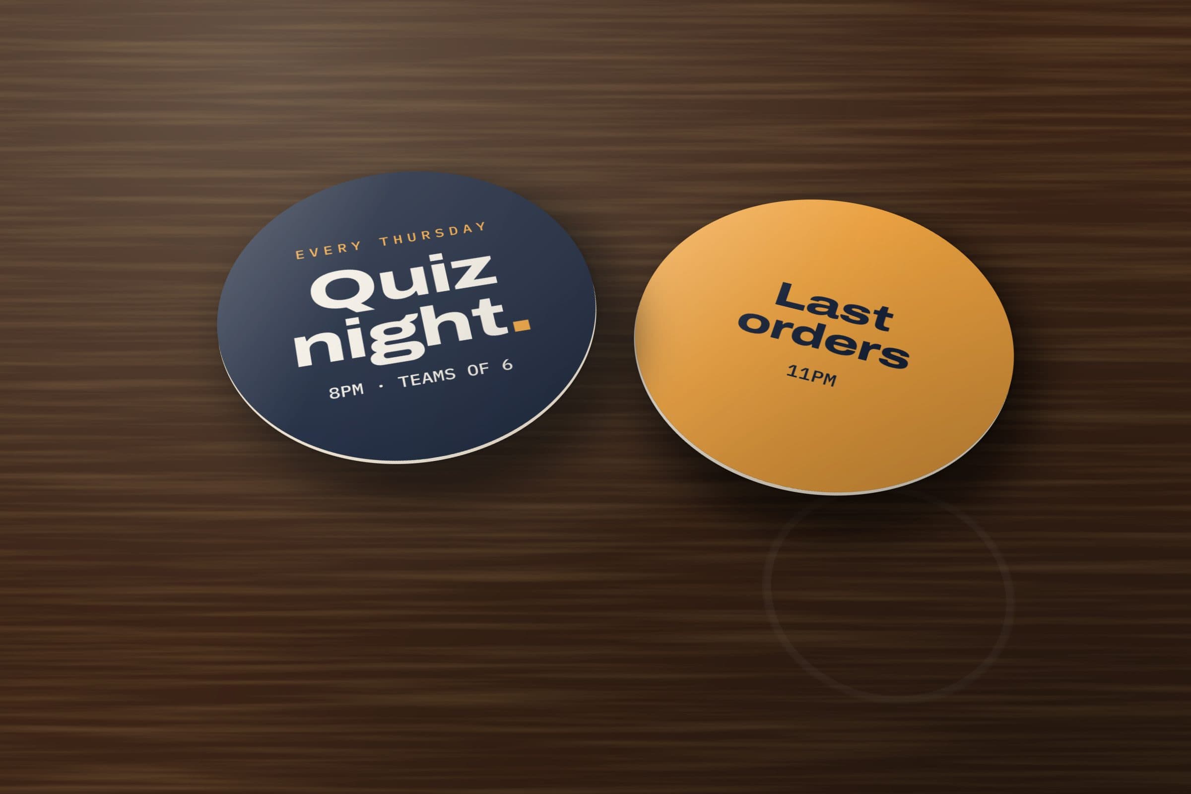 Sample beermats design